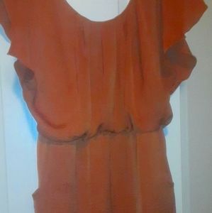 Womens pleated frilly mini